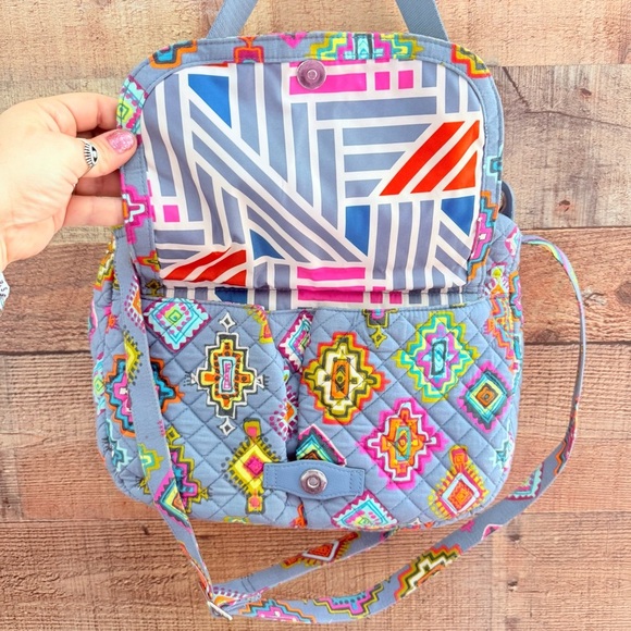 Vera Bradley Signature Print Carson (Retired) Shoulder/Crossbody Bag - Picture 5 of 12